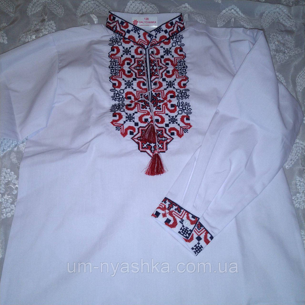 Вишиванка для хлопчика "Підполковник" червона з чорним 110-152 Кривий Ріг - фото 3