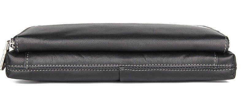 Барсетка мужская в гладкой коже Vintage 14970 Черная Киев - изображение 5