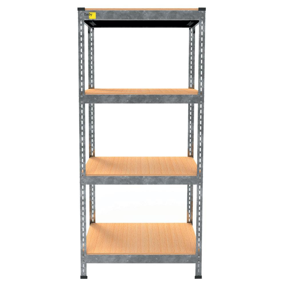 Металевий стелаж Emby Light Series (розмір 1500х600x450мм) 4 полиці ДСП до 100кг Оцинкований Вінниця - фото 4