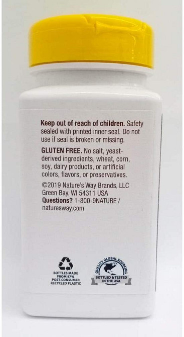 Ніацин Nature's Way Niacin, Vitamin B3, 100 mg, 100 Capsules Луцьк - фото 3