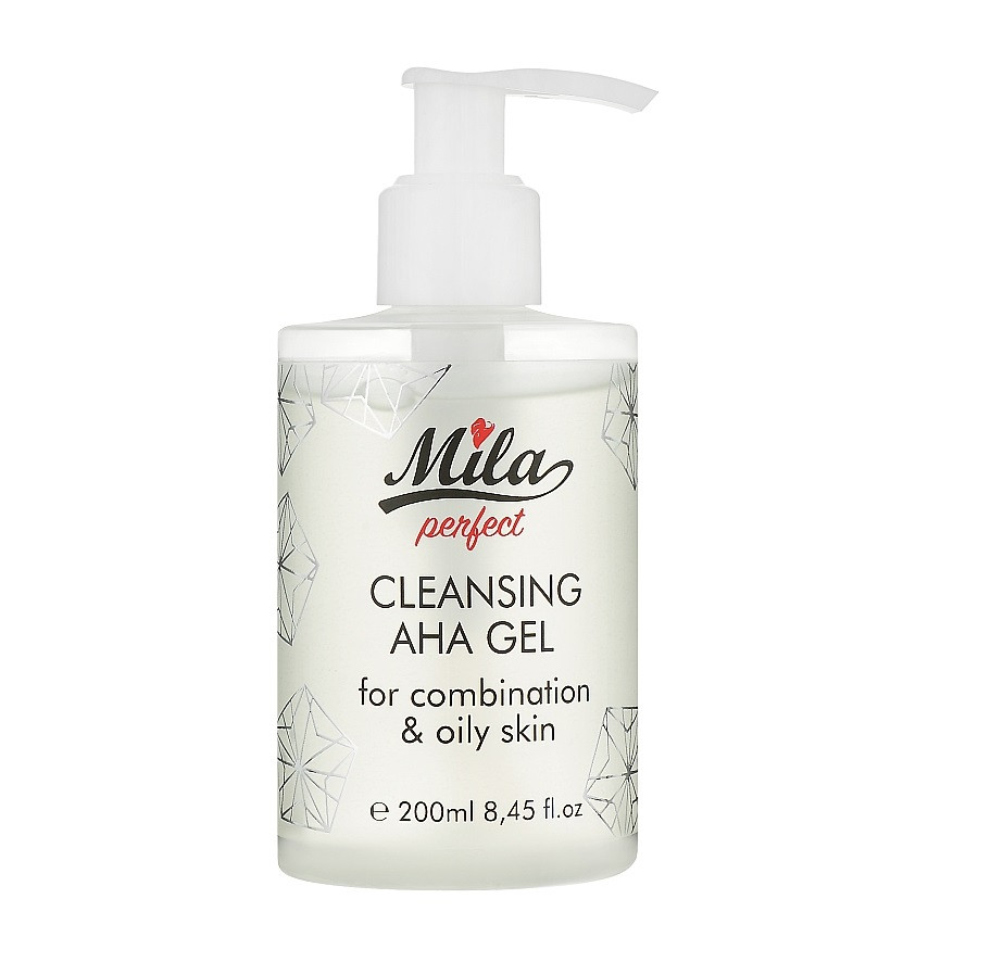 Очищуючий гель з AHA кислотами AHA Cleanser gel Mila perfect 200 мл Київ - фото 1