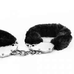 Наручники - Fetish Pleasure Fluffy Hand Cuffs Black Sex Aura Київ