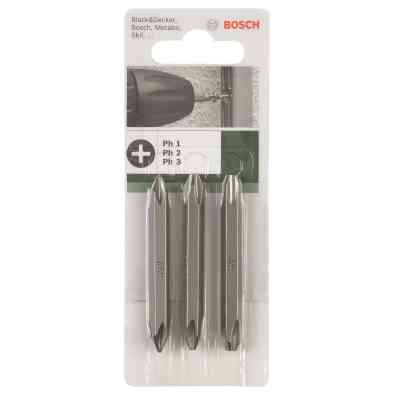 Набір біт Bosch двосторонні PH/PH 1/2/3, 60мм, 3шт (2.609.255.961) Вінниця