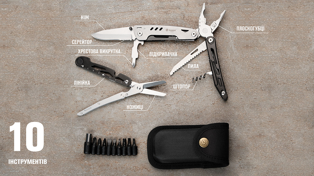 Мультитул Multi Tool Ganzo G304 Київ - фото 19