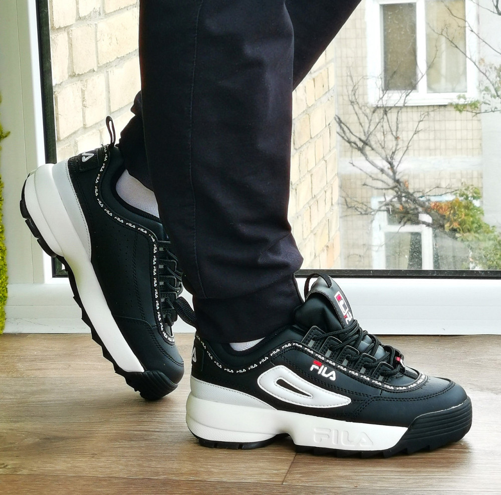Кроссовки FILA Disruptor Чёрные Женские Кожаные Фила (размеры: 36,37,38,39,40) Видео Обзор Днепр - изображение 6