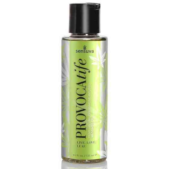 Масажна олія Sensuva: Provocatife Hemp Oil Infused Massage (125 мл) з феромонами і олією конопель Sex Aura Київ