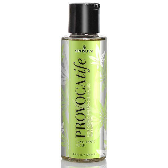 Масажна олія Sensuva: Provocatife Hemp Oil Infused Massage (125 мл) з феромонами і олією конопель Sex Aura Київ - фото 1
