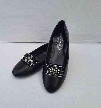 -Жіночі Балетки Чорні Мокасини Туфлі (розміри: 36,37,38,39) — 01-5 Дніпро