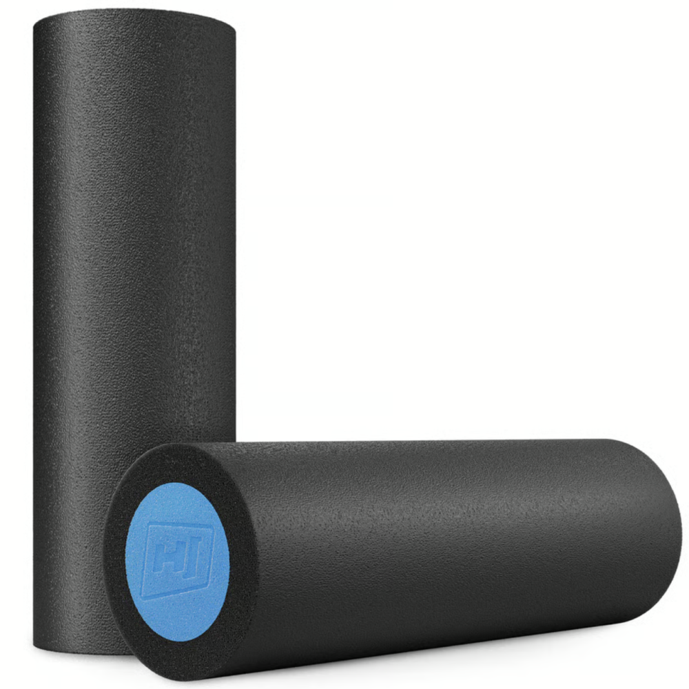 Масажний ролик (валик, роллер) Hop-Sport EPE 45см Чорно-блакитний Київ - фото 1