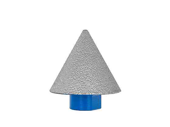 Фреза алмазна конічна "GeKo"  2-50мм на КШМ з кріленням М14 Стрый