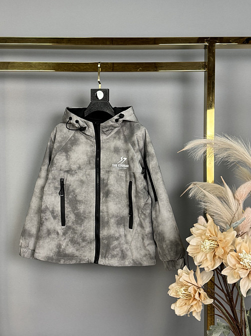 Демисезонная двусторонняя куртка варенка для мальчиков на 7,8,9,10 лет Николаев - изображение 6