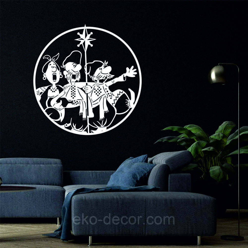 Декоративное настенное Панно «Новый год», Декор на стену 90*90 см, Белый Киев - изображение 4