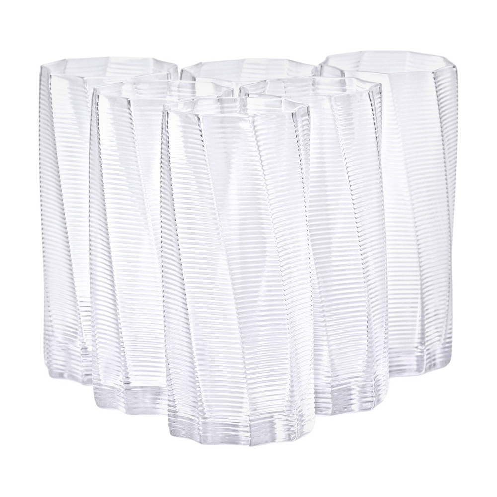 Yiwu Набір з 6 високих склянок, 500 мл, для лимонаду, води, соку та коктейлів HP-16-17 Коломия - фото 1