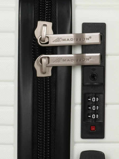 Валіза поліпропіленова MADISSON 33703 мала 55 см біла Київ - фото 8