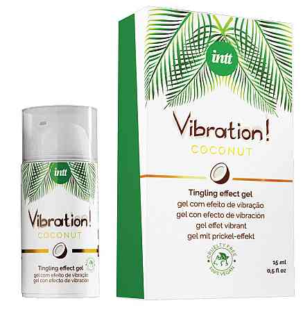 Жидкий вибратор Intt Vibration Coconut Vegan (15 мл), очень вкусный, действует до 30 минут Sex Aura Киев
