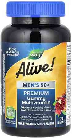 Мультивітаміни для чоловіків 50 + Nature's Way Men's Multi-Vitamin Multi-Mineral 75 таб Київ