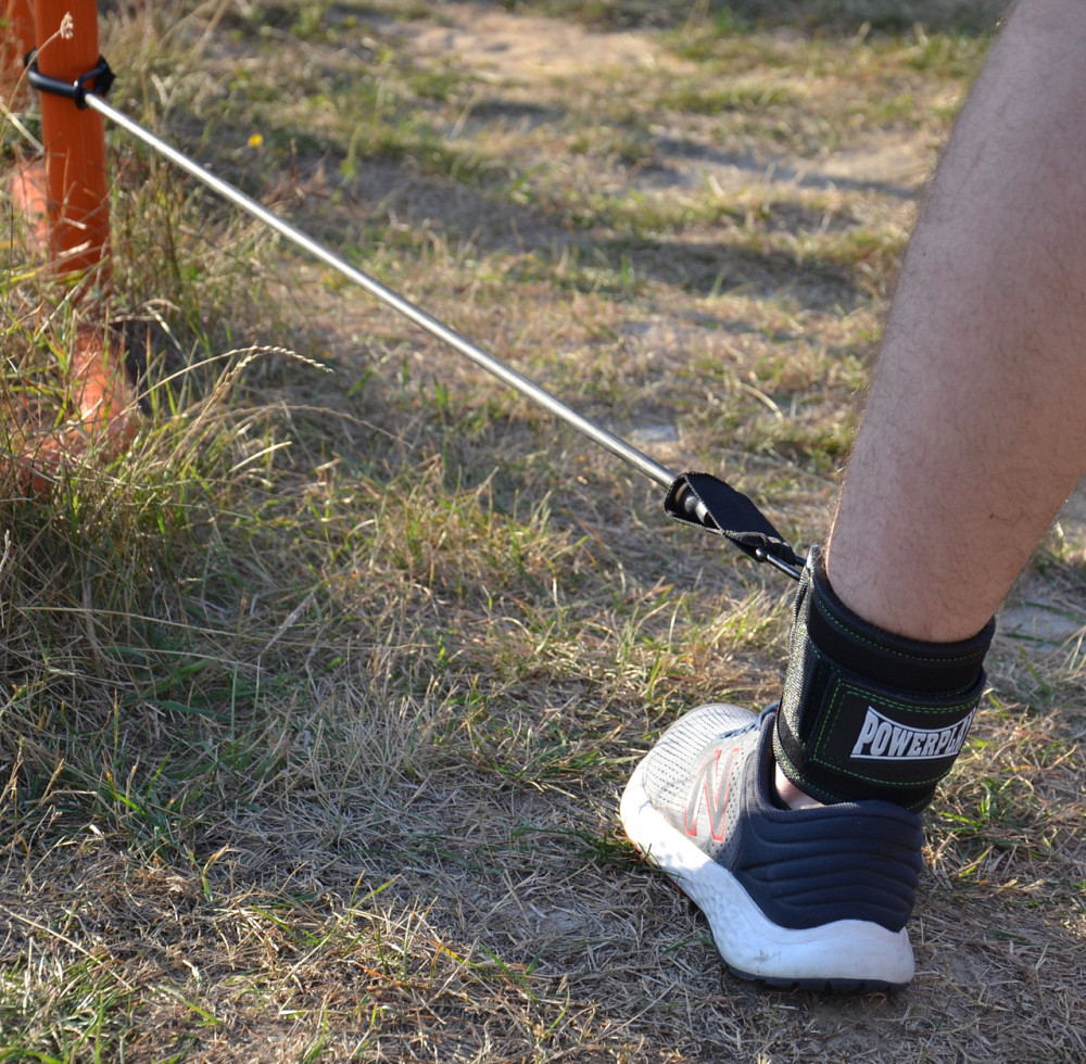 Манжета для силової тяги на гомілку і зап'ястя PowerPlay комплект манжета дверний якір еспандер Київ - фото 8