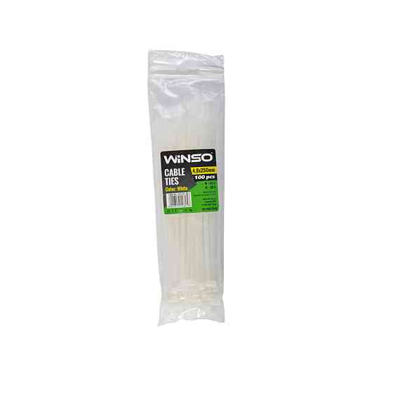 Хомуты Winso пластиковые белие 4,8x250, 100шт Київ