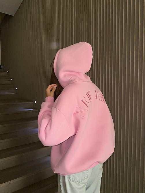 Женская утепленная оверсайз худи трехнить на флисе Одесса - изображение 7