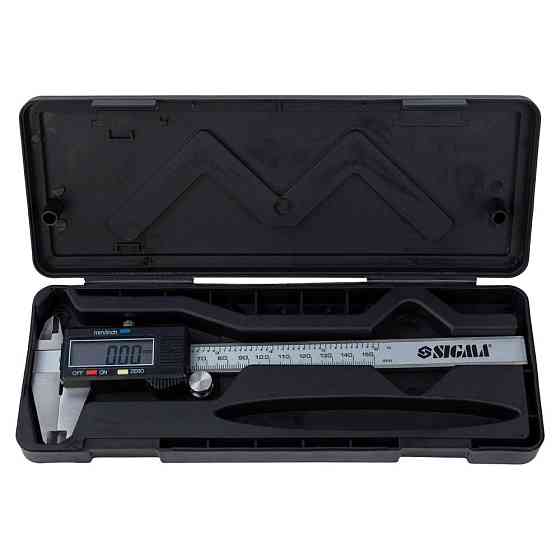 Штангенциркуль цифровой 150мм точность ±0.02мм (пенал) SIGMA (3923021) Киев