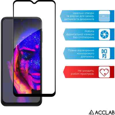 Скло захисне ACCLAB Full Glue Samsung A13 4G Black (1283126524219) Вінниця