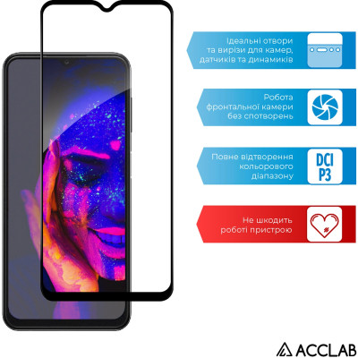 Скло захисне ACCLAB Full Glue Samsung A13 4G Black (1283126524219) Вінниця - фото 5