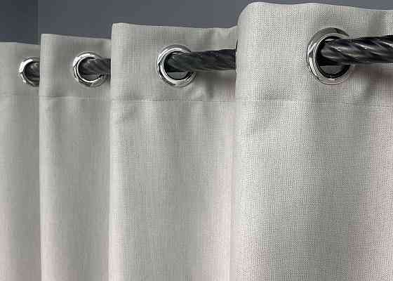 Комплект штор  на люверсах VR-Textil Блэкаут двусторонний Scandi № 1898ш Пепельный 150х250 см 2 шт (37-0298) Киев