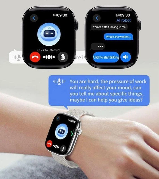 Розумний смарт-годинник HK10 Pro Max Бежевий Київ - фото 8