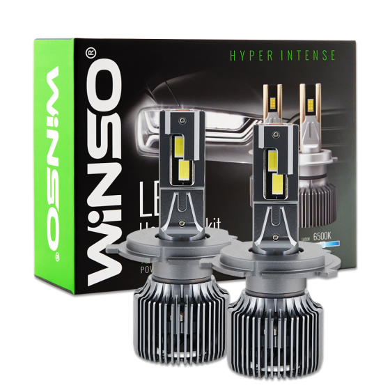 LED автолампи H4 Winso CSP3570 12/24V 130 Вт 11000 Лм 6500K, комплект 2 шт Чортків