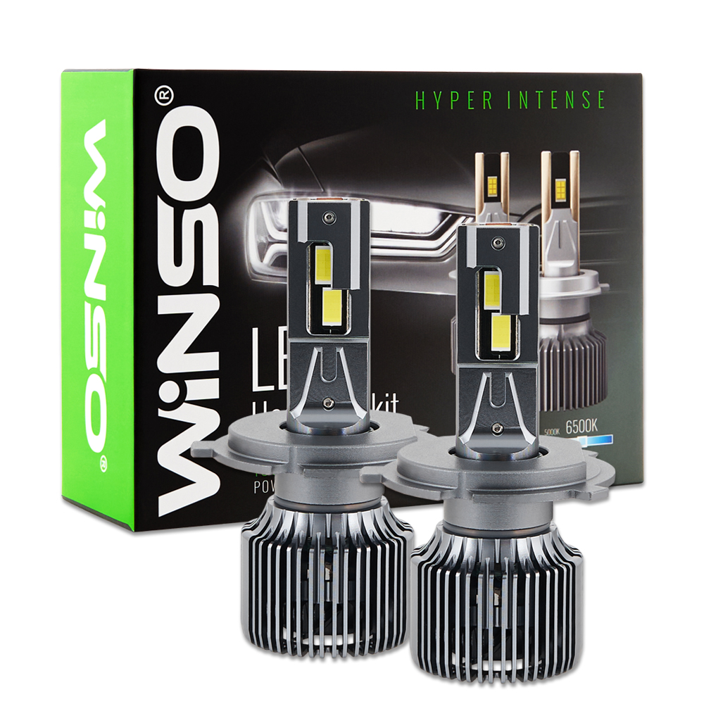 LED автолампи H4 Winso CSP3570 12/24V 130 Вт 11000 Лм 6500K, комплект 2 шт Чортків - фото 2