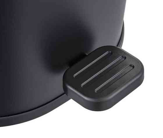 Овальное мусорное ведро с плавным закрытием Zerix Prime-TC0105 черное 5 л (ZX5902) Харьков