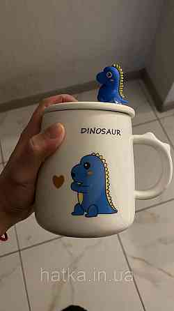 Кухоль з кришкою і ложкою Olens "Дракоша" 450 мл в асорт Київ