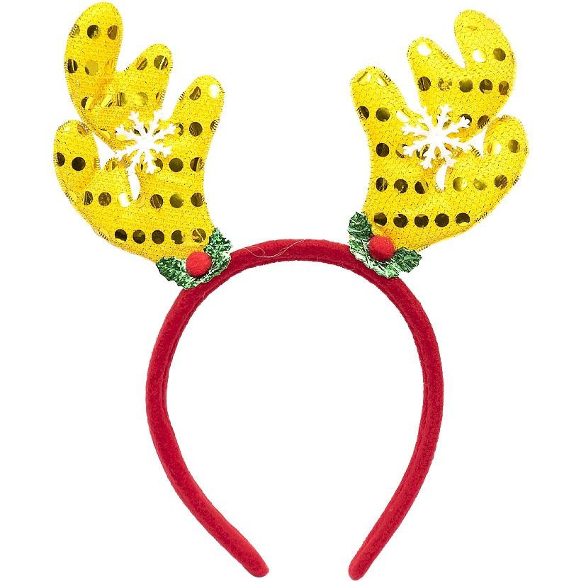 Обідок новорічний "Оленячі роги" 2502(Yellow) жовтий Вінниця - фото 1