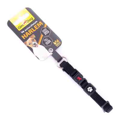 Ошейник для животных GimDog Harlem нейлон 46-66 см/25 мм черный (8009632058696) Винница