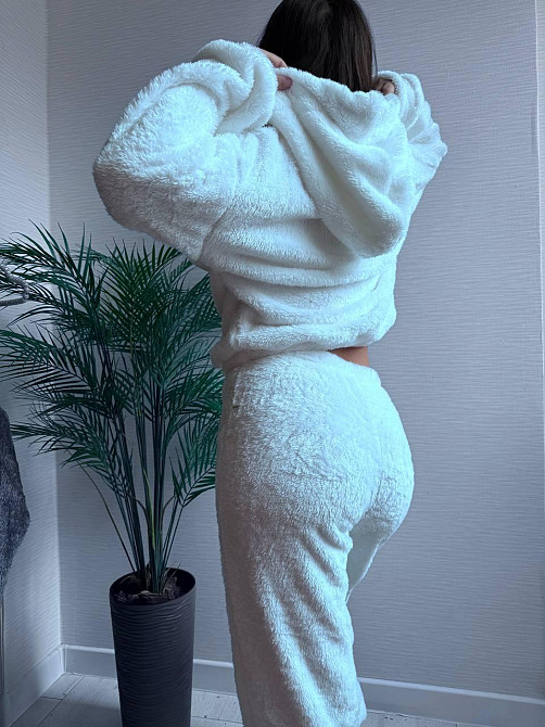 Теплый женский плюшевый костюм двойка плюшевый двухсторонний мех Одесса - изображение 7