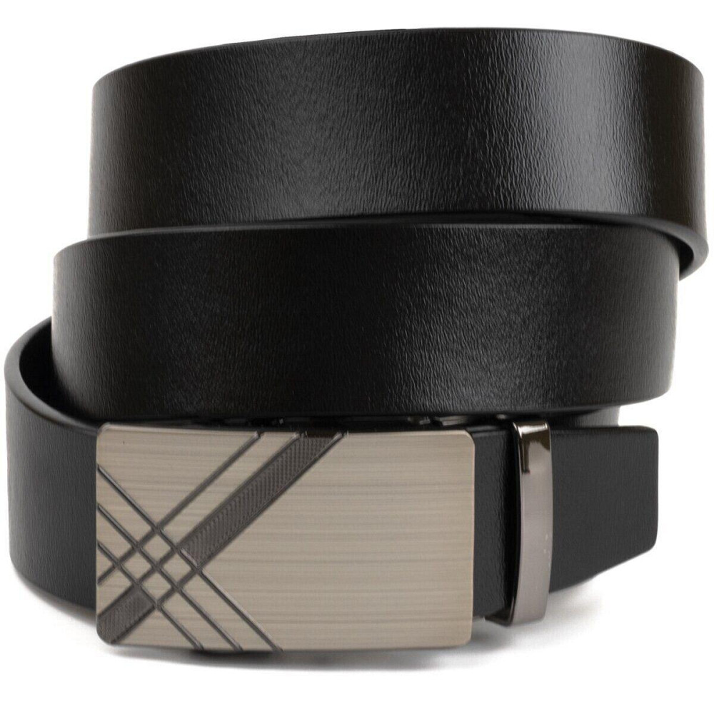 Ремінь чоловічий c затемненоб металевою пряжкою Vintage 20208 Чорний Київ - фото 1