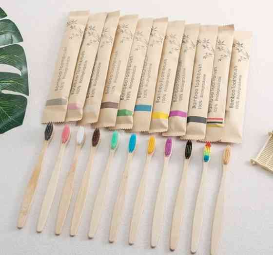 Набір бамбукових зубних щіток 10 шт Вінниця