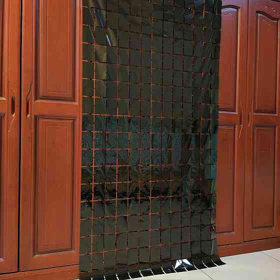 Дождик для фотозоны кубиками 2 м на 1 м черный Киев