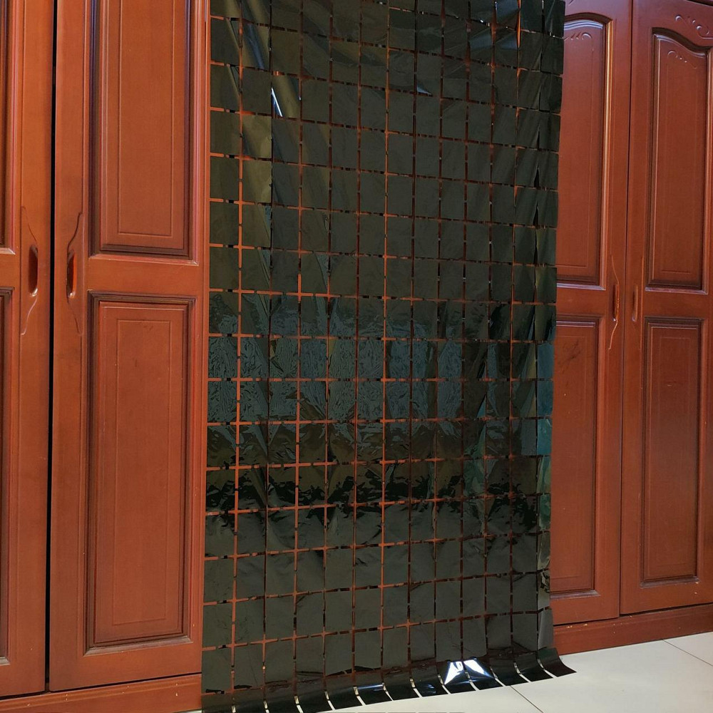 Дождик для фотозоны кубиками 2 м на 1 м черный Киев - изображение 3