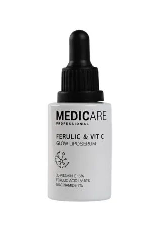 Ліпосомальна сироватка з феруловою кислотою та вітаміном C Ferulic & Vit C Glow Liposerum Medicare, 30 мл Дніпро