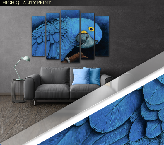 Модульна картина Папуга Art-246_5 ( 80х118см ) Київ