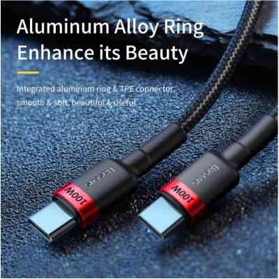 Дата кабель USB-C to USB-C 2.0m 100W 5A black-grey Baseus (CATKLF-ALG1) Винница