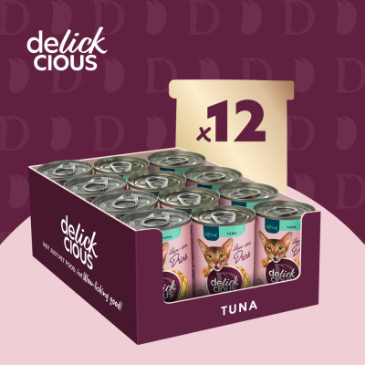 Влажный корм для кошек Delickcious Напиток с тунцем 140 г (4820269141544) Винница - изображение 6