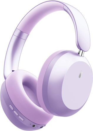 Бездротові навушники Y05 Bluetooth 5.3 з активним шумозаглушенням ANC, до 48 годин, 40 мм, мікрофон, AUX 3.5 мм, фіолетові Київ