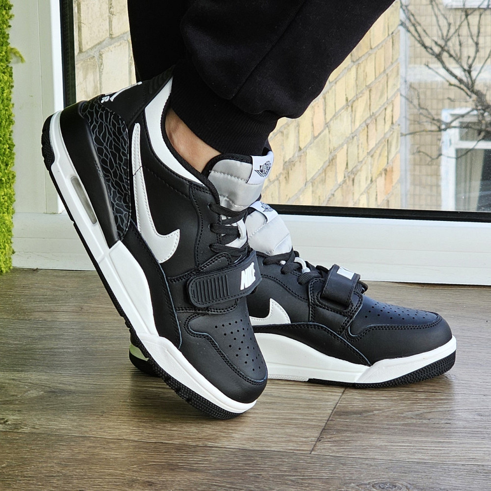 Чоловічі Термо Кросівки Nike Jordan Чорні Шкіряні Джордан Найк Єврозима (розміри:41,42,43,44,45) Відео Огляд Дніпро - фото 7