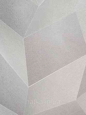 Шпалери метрові вінілові на флізеліні Sintra Vila геометрія фігури 3д сірі з бузковим сріблястими 534649 Київ