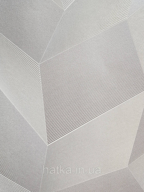 Обои метровые виниловые на флизелине Sintra Vila геометрия фигуры 3д серые серебристые металлик  534649 Киев - изображение 3