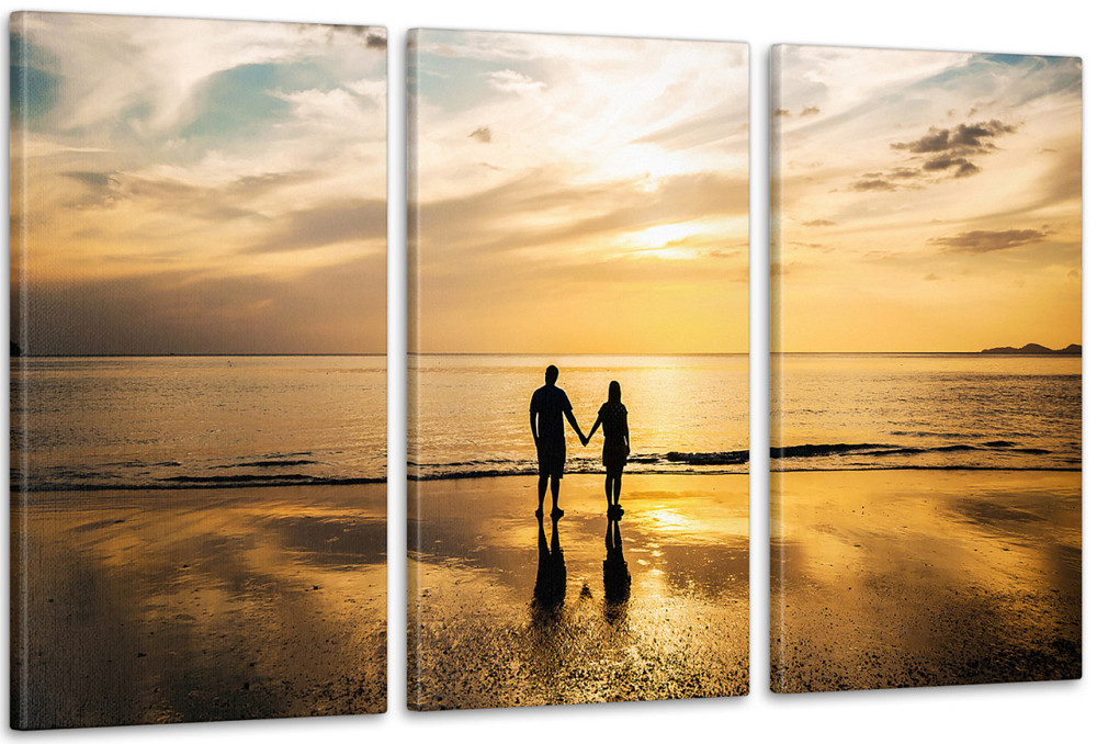 Модульна картина Пара на пляжі Аrt-195_3А Київ - фото 1