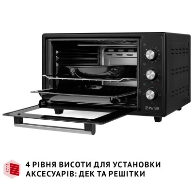 Электропечь Perfelli CLASSIC 37 BLACK Винница - изображение 12