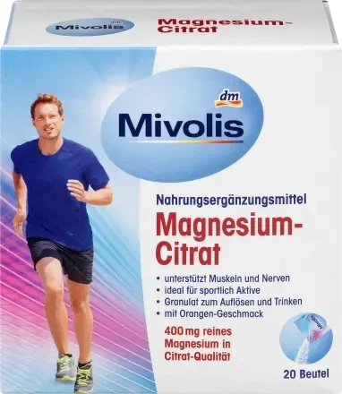 Цитрат магнію Mivolis Magnesium-Citrat, Granulat 20 Btl., 120 g Nahrungsergänzungsmittel Львів